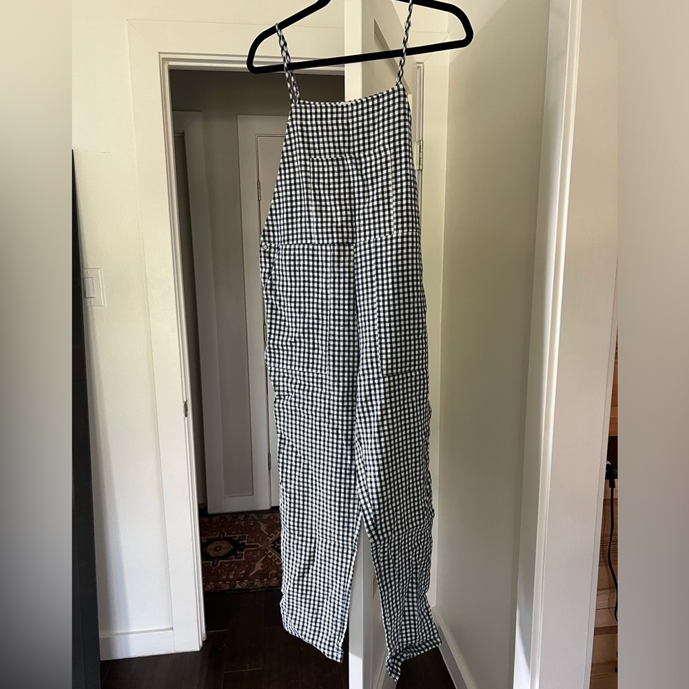 Linen Checkered Overalls - Vagabond Size S